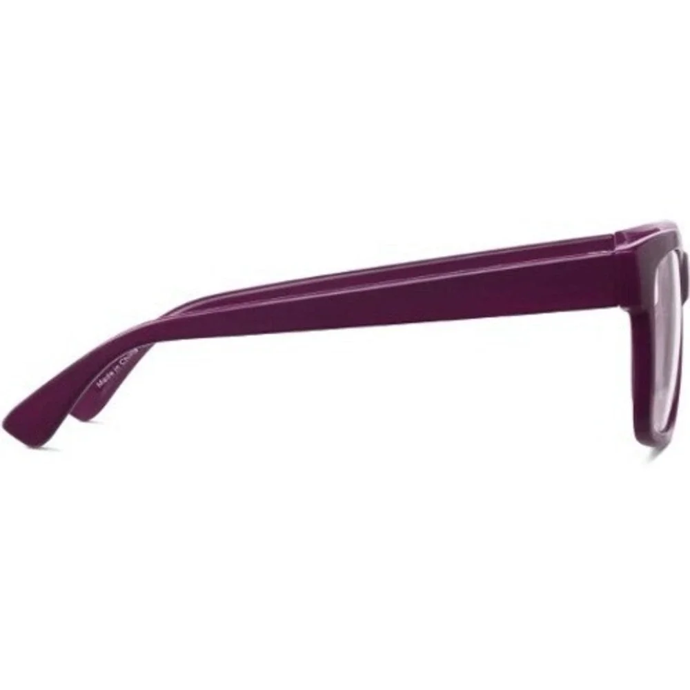 Zenni Optical Women Purple Full Rim Square Plastic‎ Eyeglasses Adult Medium NEW